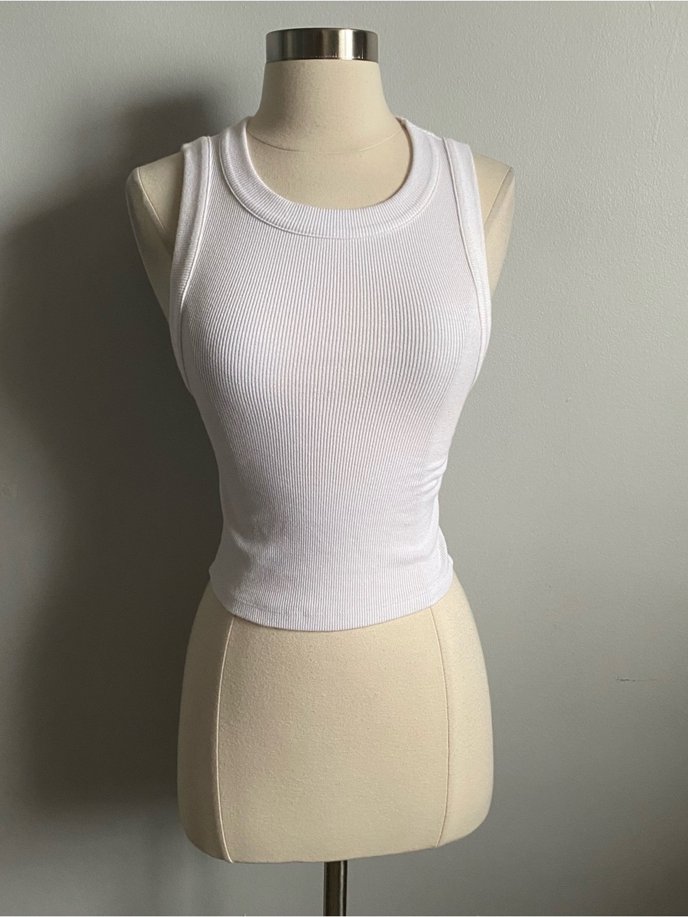 Abercrombie & Fitch Soft Essentials white tank top